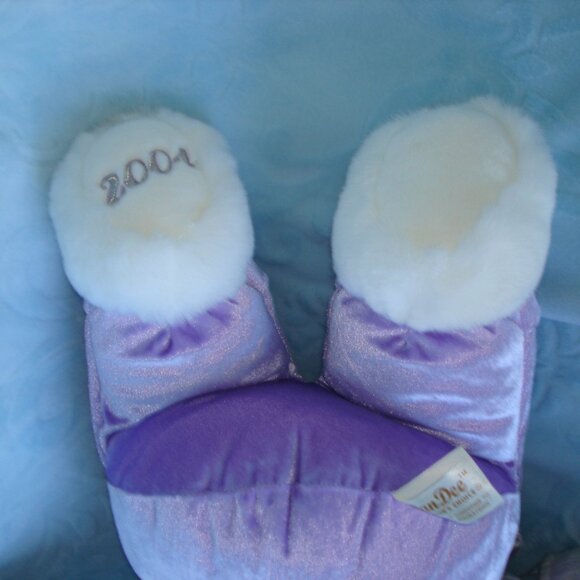 💜 2004 DanDee Easter Keepsake Teddy Bear Toy Stuffed Animal Lavender Purple Tux - Picture 8 of 11